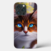 森の中の青い目の猫 Case-Mate iPhoneケース (裏面)