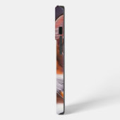 森の中の青い目の猫 iPhoneケース (左側面)