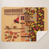 森の中の音楽 シェルパブランケット (正面(横))