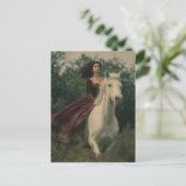 森の中の馬と騎手 ポストカード (スタンド正面)