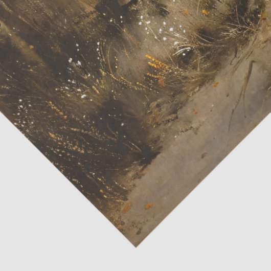 森の中の馬の群絵を描れ 薄葉紙 (詳細)