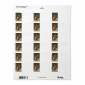 森の中の馬 ラベル (フルシート)