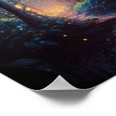 森の中の魔法の蛍 ポスター (角)