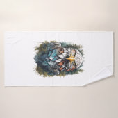 森の中の鷲の頭 バスタオル (バスタオル)