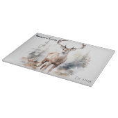 森の中の鹿 カッティングボード (角)