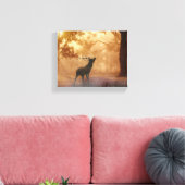 森の中の鹿 キャンバスプリント (インサイチュ (リビング))