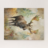 森の中の鹿 ジグソーパズル (横)