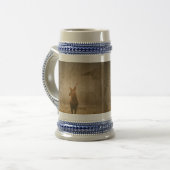 森の中の鹿 ビールジョッキ (正面左)