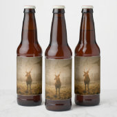 森の中の鹿 ビールラベル (ボトル)