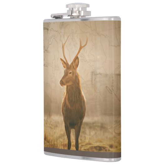 森の中の鹿 フラスク (左)