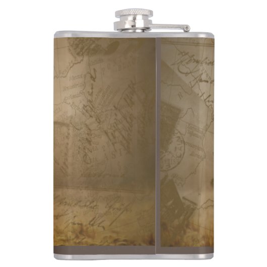 森の中の鹿 フラスク (裏面)