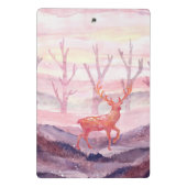 森の中の鹿 ミニクリップボード (裏面)