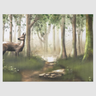 森の中の鹿 薄葉紙