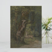 森の中の鹿(Gustave Courbet) カード (スタンド正面)