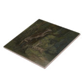 森の中の鹿(Gustave Courbet) タイル (側面)