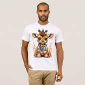 森の中の鹿 Tシャツ (正面フル)