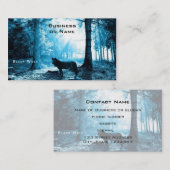 森の中の黒い狼 名刺 (正面/裏面)