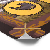 森の中の黒熊 – オレゴン州山フード ポスター (角)