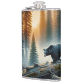 森の中の黒熊 フラスク (左)