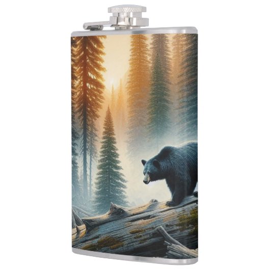 森の中の黒熊 フラスク (左)