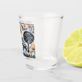 森の中の2頭の虎 ショットグラス (右)
