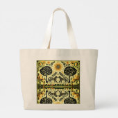 森の中の2頭の虎 ラージトートバッグ (裏面)