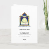 森の中のX010サンタ シーズンカード (裏面)