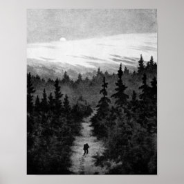 森の中へテオドール・キッテルセン ポスター