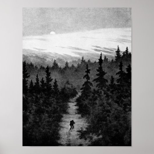 森の中へテオドール・キッテルセン ポスター (正面)