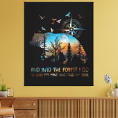 森の中へ行くと気が狂う キャンバスプリント (インサイチュ (リビング))