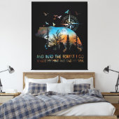 森の中へ行くと気が狂う キャンバスプリント (インサイチュ (寝室))