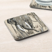 森の中を歩く象サバンナアート コースター (左側)