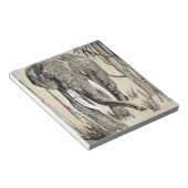 森の中を歩く象サバンナアート ノートパッド (アングル)