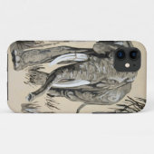 森の中を歩く象サバンナアート Case-Mate iPhoneケース (裏面(横))