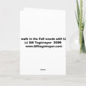 森の中を歩く カード (裏面)