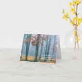 森の中を歩く-グリーティングカード カード (黄色い花)