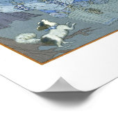 森の中を歩く，フェテス・ガランのイラストレーション ポスター (角)