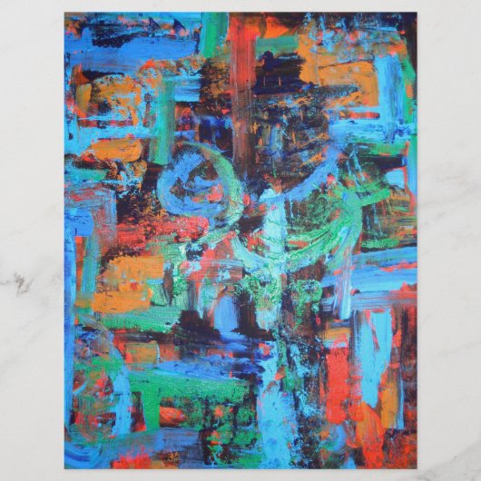 森の中を歩く – 抽象芸術わびさびアート チラシ (正面)