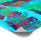 森の中を歩く – 抽象芸術わびさびアート ポスター (角)