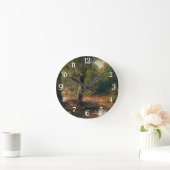 森の中を歩く – Emil Barbarini ラウンド壁時計 (ホーム)
