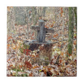 森の中を渡る タイル (正面)