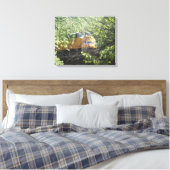 森の中を訓練する キャンバスプリント (インサイチュ (寝室))