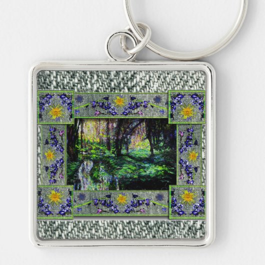 森の中 キーホルダー (正面)