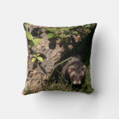 森の中。フェレット装飾用クッションホームデコール クッション (裏面)