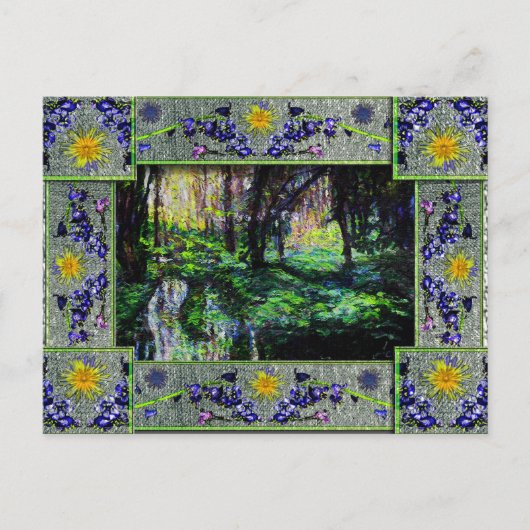 森の中 ポストカード (正面)