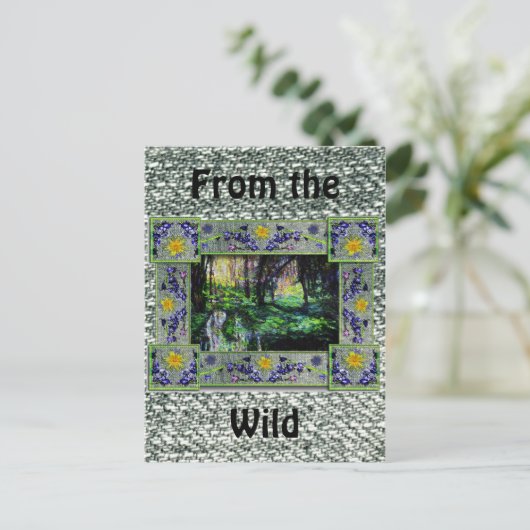 森の中 ポストカード (スタンド正面)