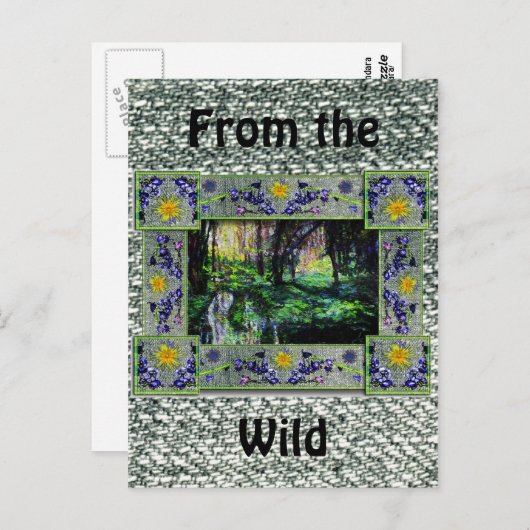 森の中 ポストカード (正面/裏面)