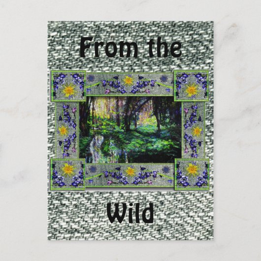 森の中 ポストカード (正面)