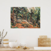 森の中 – ポールセザンヌ- c1898 ポスター (キッチン)