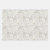 森の中 – 冬のワンダーランド ラッピングペーパーシート (正面3)